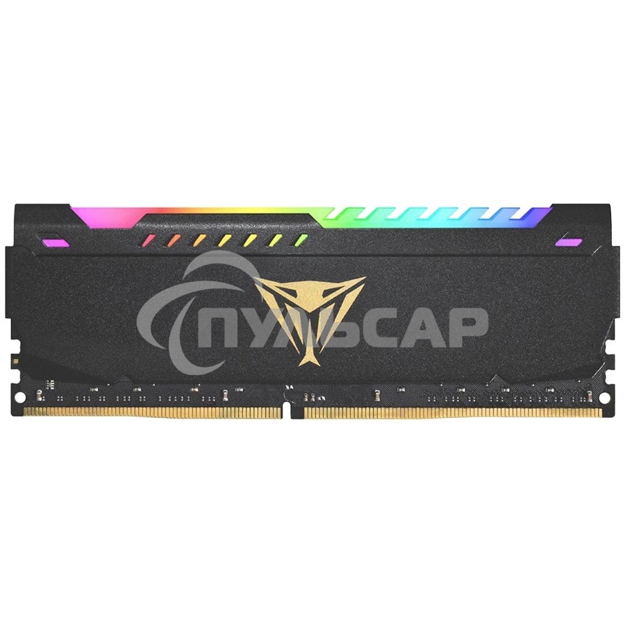 Оперативная память Patriot Viper Steel, DDR4, 16Gb (2x8Gb), 3600MHz, CL20, DIMM, с радиатором, RGB, черный