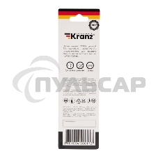 Пилка для электролобзика по металлу KRANZ T118G 76 мм 25 зубьев на дюйм 0,9-1,2 мм (2 шт./уп.) 