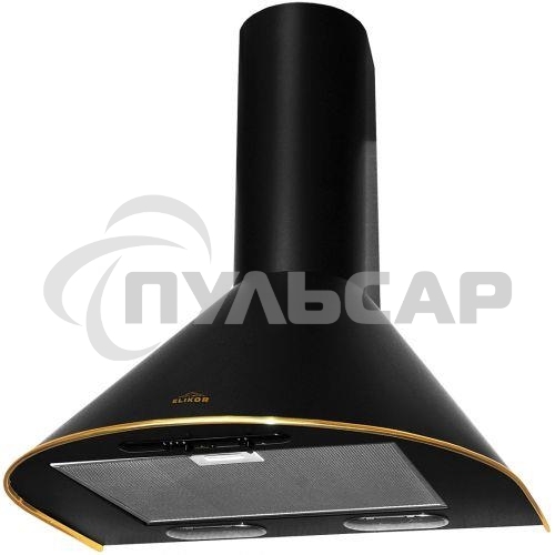 Вытяжка каминная Elikor Эпсилон 50П-430-П3Л черный/золотистый, 50 см, 430 куб. м/ч, 54 дБ