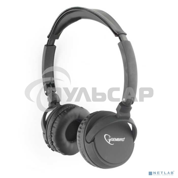Гарнитура стерео беспров. Gembird BHS-100 черный Bluetooth v.5.0