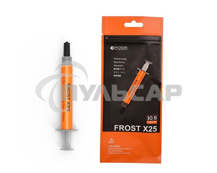 Термопаста ID-COOLING FROST X25 2g (200шт/кор,Thermal Paste) Retail