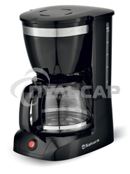Кофеварка капельная Sakura SA-6109BK черный, исп. кофе - молотый, 1,25 л, 800 Вт