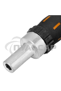 Отвертка реверсивная с набором бит, CrV, 12 шт. Sparta