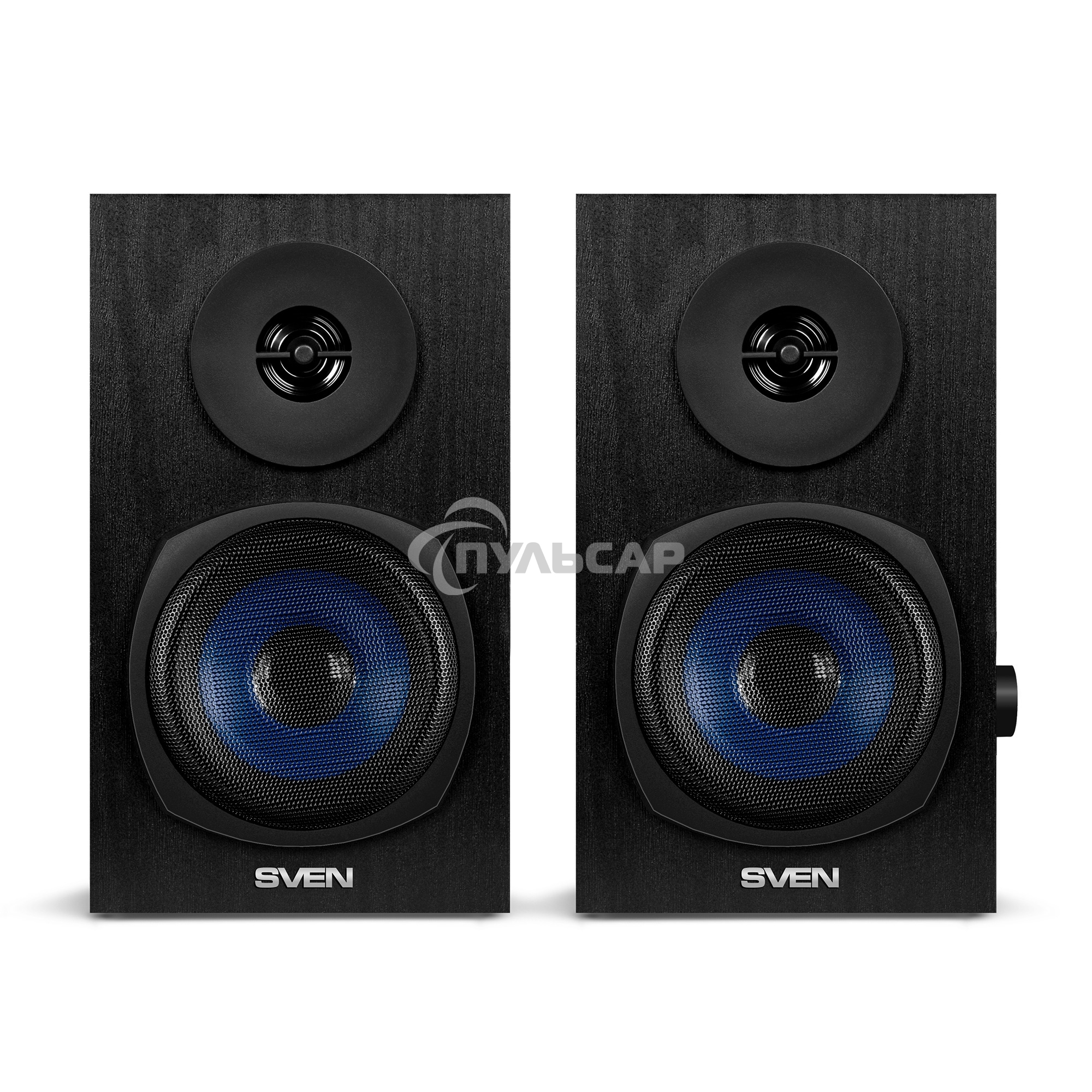 Акустическая система 2.0 SVEN SPS-576 черные (2x4W, Bluetooth, дерево)