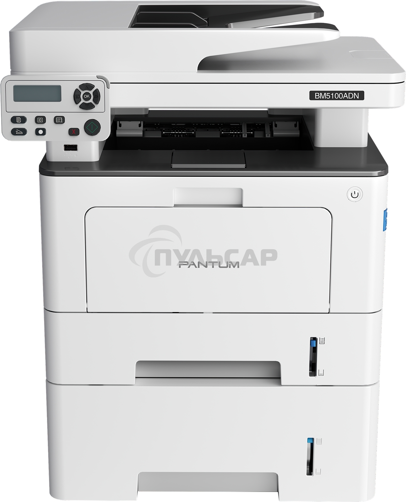 МФУ лазерное Pantum BM5100ADN, A4, ч/б, печ. до 40 стр/мин., скан. до 24 стр/мин., 1200 x 1200 dpi, USB, RJ-45