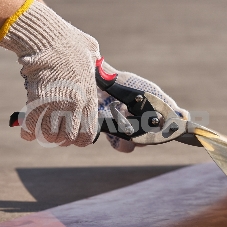 Ножницы по металлу прямые Rexant 260 мм никелированные, двухкомпонентные рукоятки