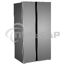 Холодильник Hyundai CS6503FV нержавеющая сталь двухкамерный инвертер 407/205л морозилка сбоку