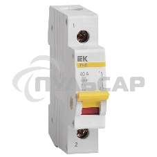Выключатель нагрузки Iek MNV10-1-040 (мини-рубильник) ВН-32 1Р 40А ИЭК