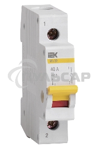 Выключатель нагрузки Iek MNV10-1-040 (мини-рубильник) ВН-32 1Р 40А ИЭК