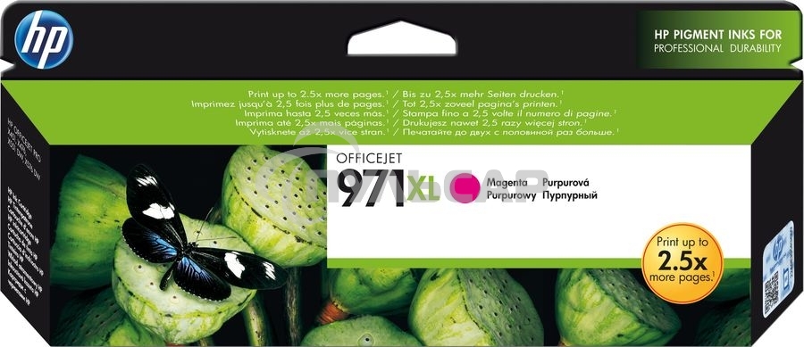 Картридж струйный HP 971XL CN627AE пурпурный для HP OJ Pro X476dw/X576dw/X451dw/X551dw (6600стр.)