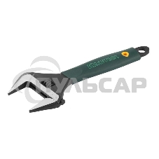 Ручной инструмент KRAFTOOL 27258-20 Ключ разводной Cr-V,фосфатир,эргоном рукоятка из эластомера,увелич зев,угол наклона губок 15град,200мм/8