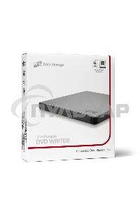 Оптический привод DVD-RW LG GP57ES40 серебристый USB внешний