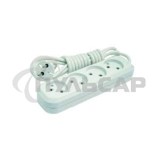 Удлинитель 4х3м без заземл. 10А IP20 Makel MGP143