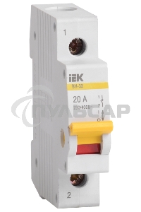 Выключатель нагрузки Iek MNV10-1-040 (мини-рубильник) ВН-32 1Р 40А ИЭК