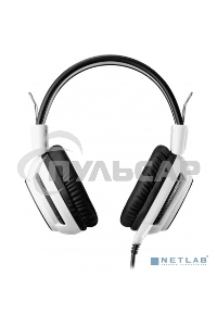 Наушники с микрофоном Oklick HS-G300 белый/черный 2.5м мониторы