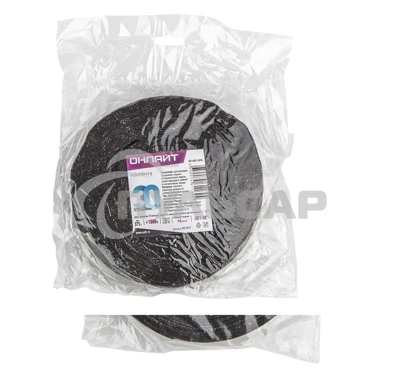 Изолента ХБ 20мм (рул.30м) OIT-H20-30/BL 375г ОНЛАЙТ 61162