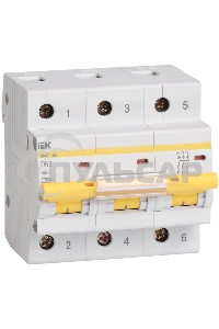 Выключатель автоматический Iek MVA40-3-032-D ВА47-100 3Р 32А 10кА х-ка D ИЭК