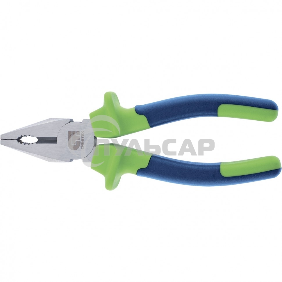 Плоскогубцы СИБРТЕХ 17051комбинированные 180мм двухкомпонентные рукоятки