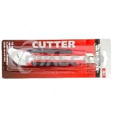 Нож Matrix, 18 мм, выдвижное лезвие, металлическая направляющая, винтовой фиксатор лезвия