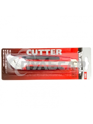 Нож Matrix, 18 мм, выдвижное лезвие, металлическая направляющая, винтовой фиксатор лезвия