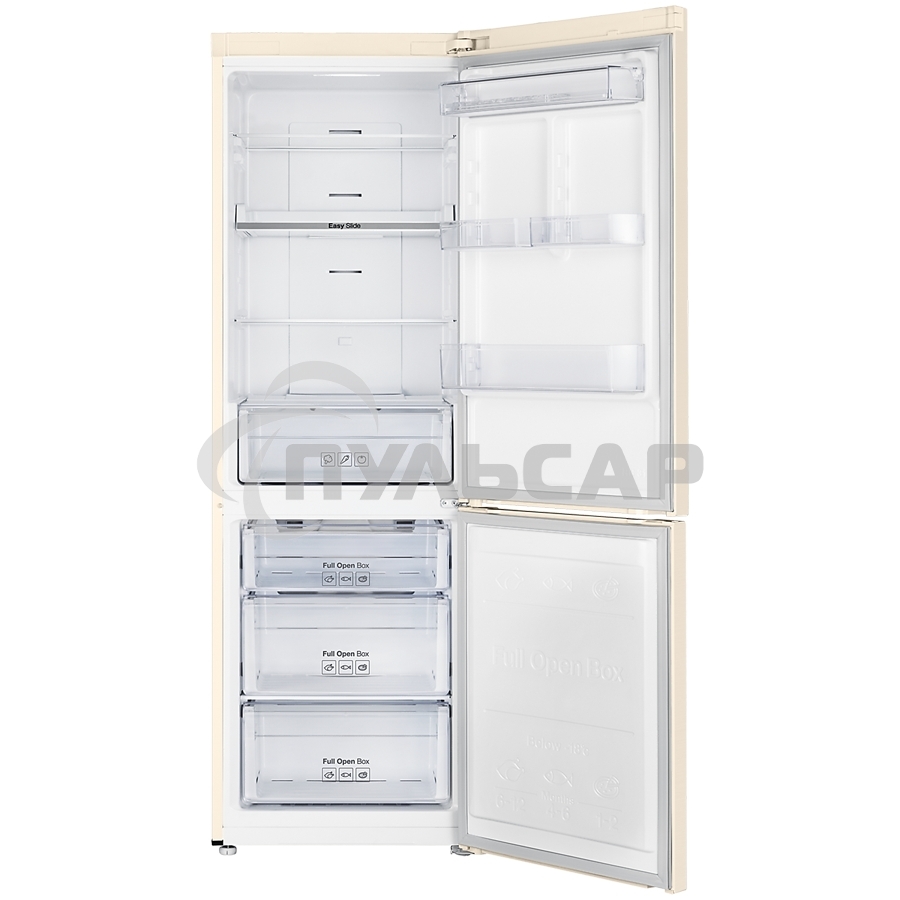 Холодильник Samsung RB33A32N0EL/WT бежевый двухкамерный инвертер 232/118 л морозилка снизу