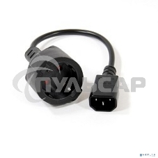 Кабель-переходник UPS->розетка VCOM (IE-320 C14 to Socket Type-F) 3Gx0,75мм VDE <CE002>