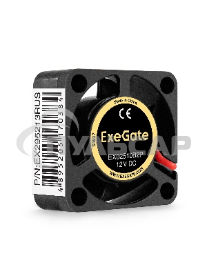 Вентилятор для корпуса ExeGate EX02510B2P черный, 25 мм, 10500 об/мин, 23.2 дБ, 2 pin