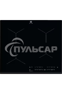 Индукционная варочная панель Electrolux индукционная, 60 см, распознавание наличия посуды, черный