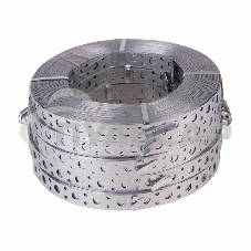 Лента полоса монтажная оцинкованная, перфорированная прямая Rexant, 20х0,70 мм, рулон 25 м