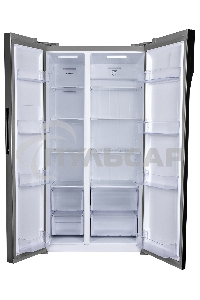 Холодильник Hyundai CS6503FV нержавеющая сталь двухкамерный инвертер 407/205л морозилка сбоку