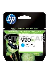 Картридж струйный HP 920XL CD972AE голубой для HP OJ 6000/6500
