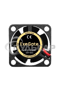 Вентилятор для корпуса ExeGate EX02510B2P черный, 25 мм, 10500 об/мин, 23.2 дБ, 2 pin