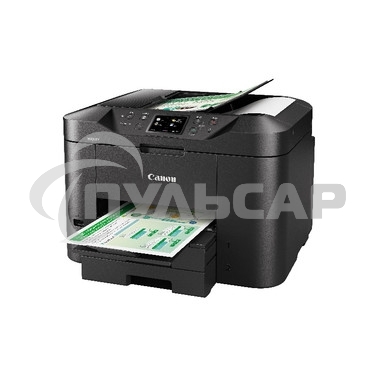 МФУ струйное Canon MAXIFY MB2740, A4, цветной, печ. до 24 стр/мин. (ч/б) 15.5 стр/мин. (цвет), скан. до 18.5 стр/мин (ч/б) 15.5 стр/мин (цет), 600 x 1200 dpi (печать), 1200x1200dpi (скан.), USB, RJ-45, Wi-Fi