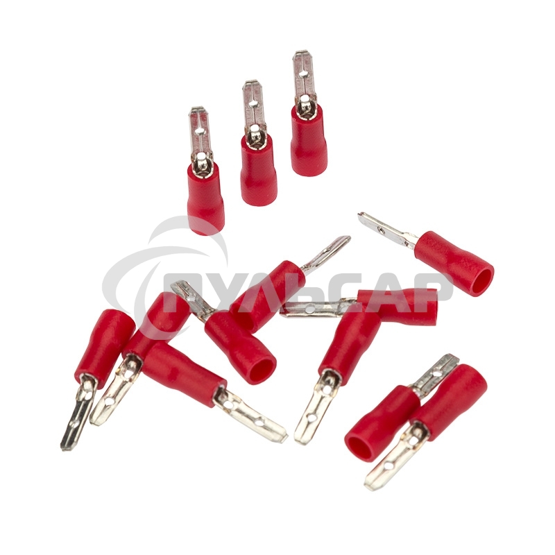 [Клеммы,сжим] Rexant (08-0311) КЛЕММА ПЛОСКАЯ изолированная (КПИ штекер - 2.8мм) 0.5-1.5мм/кв (VM1.25-110(8)) (100 шт в уп.)