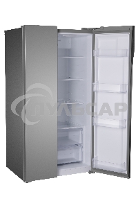 Холодильник Hyundai CS6503FV нержавеющая сталь двухкамерный инвертер 407/205л морозилка сбоку