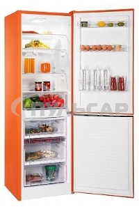 Холодильник Nordfrost NRB 152 Or оранжевый двухкамерный 205/115л морозилка снизу