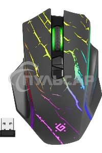 Мышь беспроводная Defender Uran GM-503 черный, 3200 dpi, радиоканал, USB, кнопки - 8