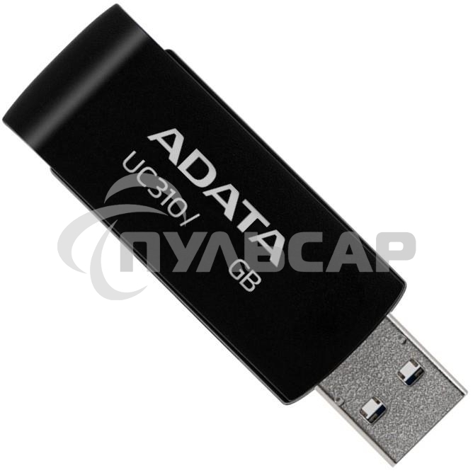 Флешка USB ADATA UC310 (UC310-256G-RBK), 256 Gb, USB 3.2 Gen1, R/W 100/30, черный