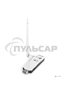 Адаптер TP-Link SOHO TL-WN722N 150Mbps High Gain Wireless N USB Adapter with Cradle, 1T1R, 2.4GHz, 802.11n/g/b, 1 detachable antenna