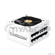 Блок питания Zalman TeraMax II WH Retai (ZM1200-TMX2 WH), 1200Вт, 80 PLUS Gold, 120мм, модульный, белый