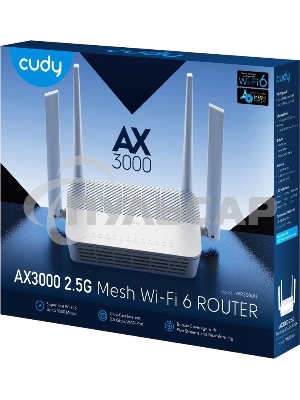 Роутер беспроводной Cudy WR3000H AX3000 100/1000/2500BASE-T