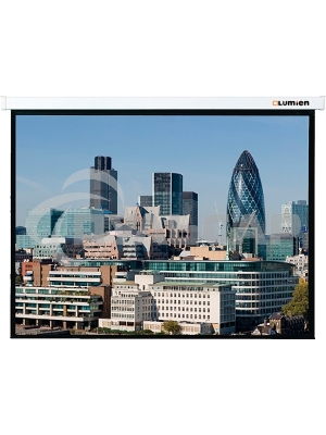 Экран LMC-100105 с электроприводом Lumien Master Control 244x244 см Matte White FiberGlass черн. кайма по периметру