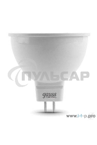 Лампа светодиодная Gauss LED Elementary MR16 GU5.3 7W 530lm 3000K 1/10/100 0