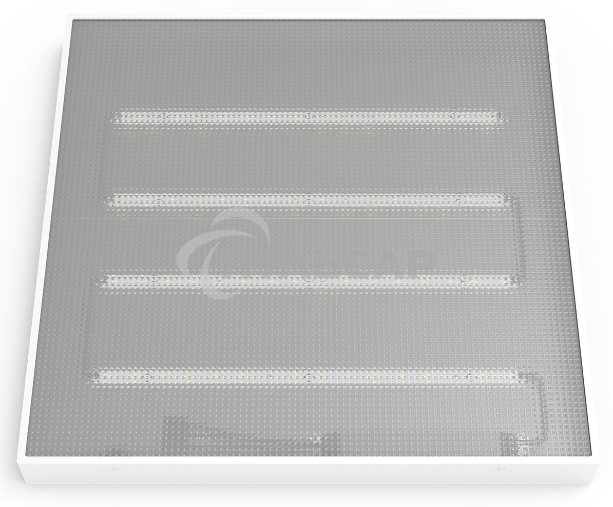 Светильник светодиодный Gauss MIR 595х595х50 35Вт 3500лм 4000К IP40 офисный встраив. накладной с рассеив. призма (аналог ЛВО)