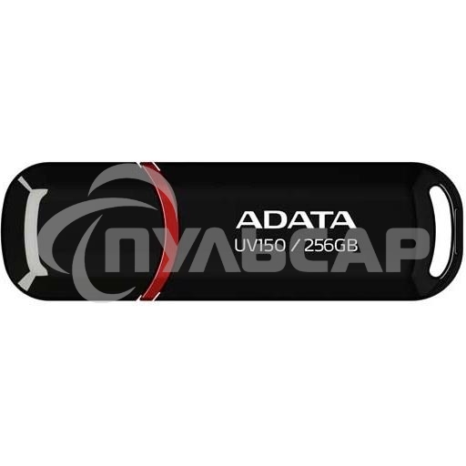 Флешка USB ADATA UV150 (AUV150-256G-RBK), 256 Gb, USB 3.0, R/W 100/30, черный