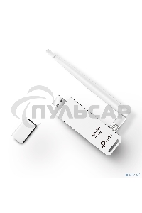 Адаптер TP-Link SOHO TL-WN722N 150Mbps High Gain Wireless N USB Adapter with Cradle, 1T1R, 2.4GHz, 802.11n/g/b, 1 detachable antenna