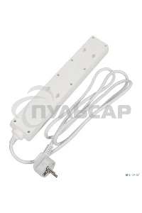 Сетевой фильтр Buro 500SH-1.8-W 1.8м (5 розеток) белый (коробка)