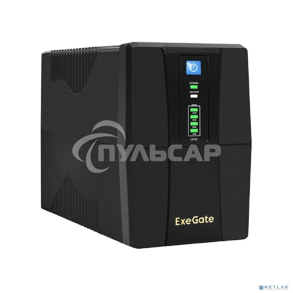 Источник бесперебойного питания ExeGate SpecialPro UNB-600.LED.AVR.4C13.RJ.USB 600VA/360W, LED, AVR, 4*C13, RJ45/11, USB, черный