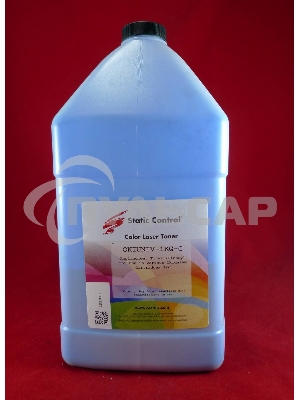 Тонер для принтера Static Control Oki C3300N/5500 OKIUNIV-1KG-C голубой (флакон 1000гр)