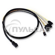 Кабель ACD-SFF8643-SATASB-10M, INT SFF8643-to-4*SATA+SB (MiniSAS HD -to- 4*SATA+SideBand internal cable) 100см